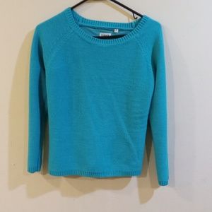 Kidpik  aqua blue long sleeve sweater